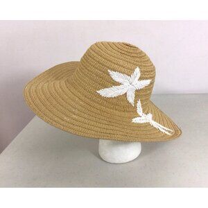 Panama Jack Sun Hat Embroidered Womens One Size